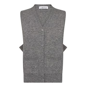 Haute L' Amitié - Duke Cut Vest - Grey Melangé